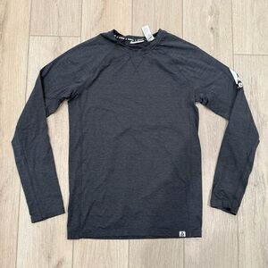 🌺 REEBOK Men's Dark Gray Long Sleeve Shirt Size S